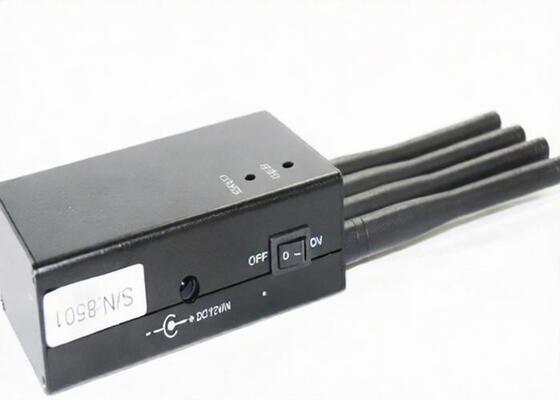 خرید قابل حمل 2.4G وای فای شبکه سیگنال Jammer DCS 1805 - 1990MHz سیاه مورد آلومینیوم online manufacture