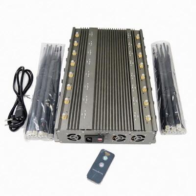 خرید 5-8W هر باند تلفن همراه سیگنال Jammer فای 2.4G بلوتوث Walkie Talkie Lojack GPSL1-L5 online manufacture