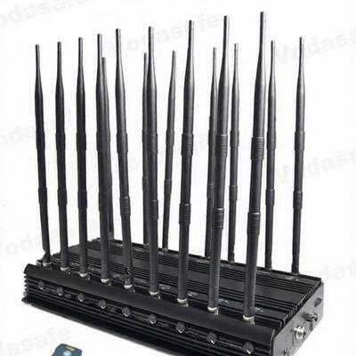 خرید 18 آنتن 47W Lojack High Power Signal Jammer 4G WiMAX AC Adapter online manufacture