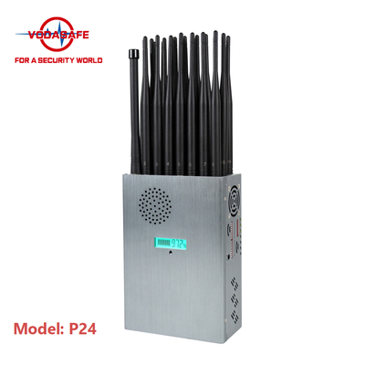 Handheld 5G Cell Phone Jammer 24 Antennas Nylon Cover Built In Battery