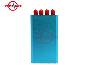 Europe Style Pocket Mobile Phone Jammer Coverage Radius 1 - 10m Blue Casing