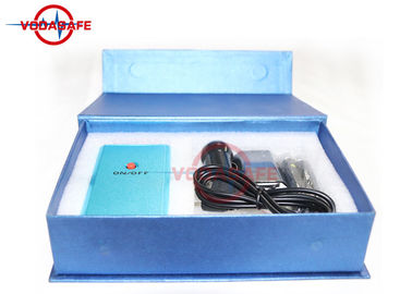 Europe Style Pocket Mobile Phone Jammer Coverage Radius 1 - 10m Blue Casing