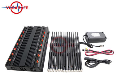 10 - 60m Cover Radius Cell Signal Blocker , Mobile Signal Jammer Device 40W Full Frequency