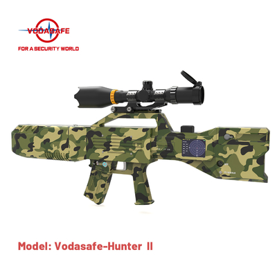 Portable Anti Drone Jammer Gun 90 Degrees Electromagnetic Emission Angle