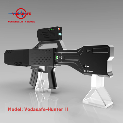Portable Anti Drone Jammer Gun 90 Degrees Electromagnetic Emission Angle